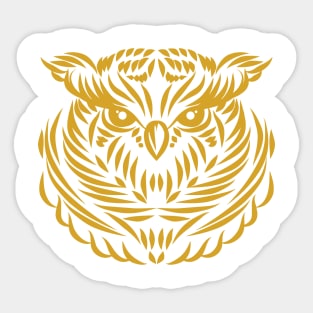 Golden Owl Sticker